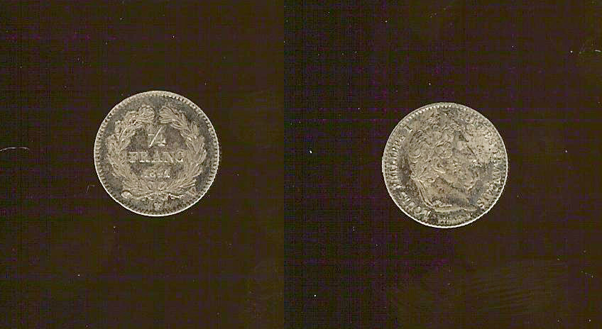 quarter franc Louis Philippe 1833A EF+